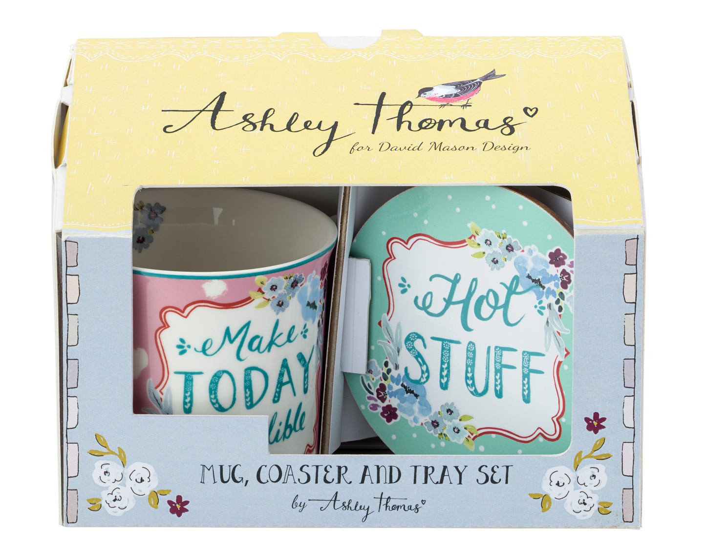 Ashley Thomas Fine China Mug Gift Set Full Bloom