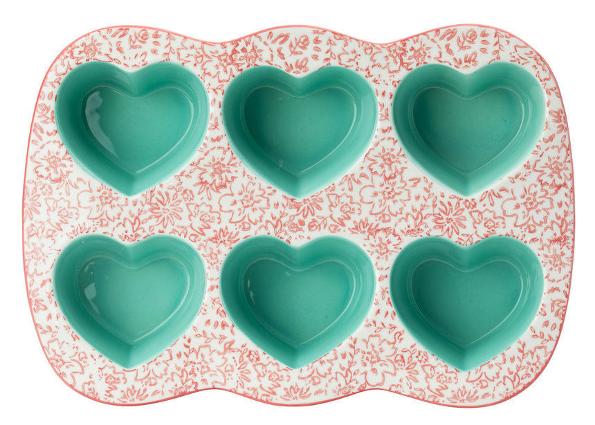 Ashley Thomas Porcelain Heart Shaped Cake Mould