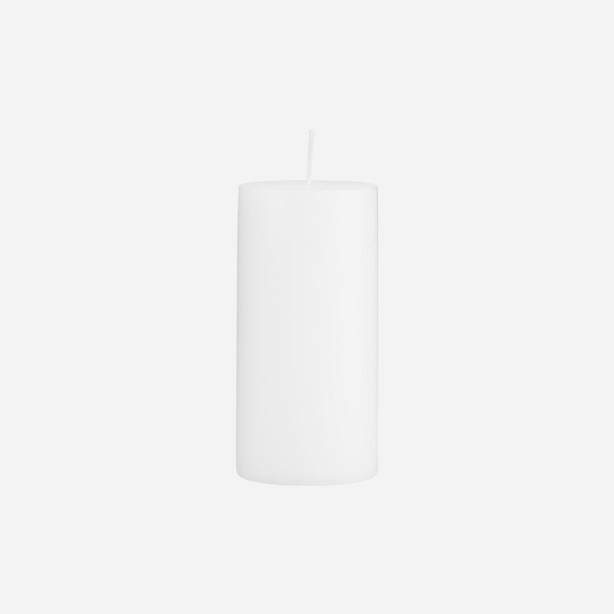 House Doctor Pillar Candle white  7  X 15 CM