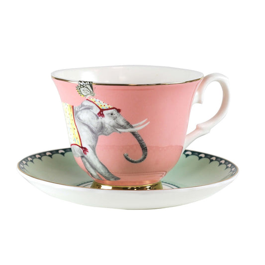 Yvonne Ellen Tea Cup & Saucer Carnival Elephant