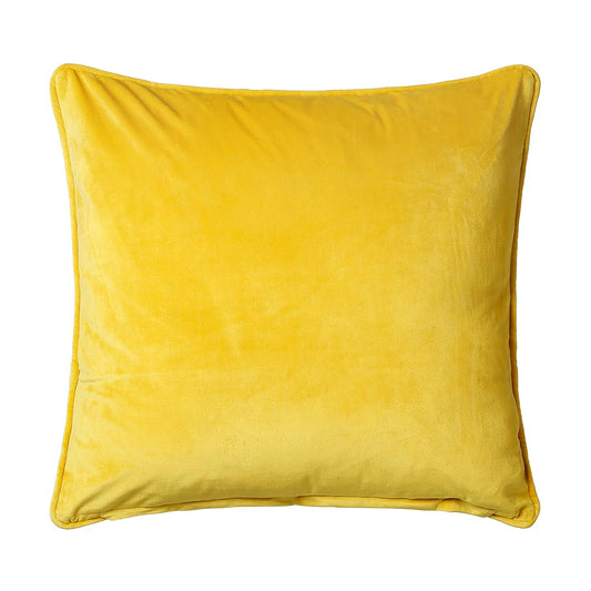 Scatter Box Bellini Velvet Velour Cushion  Bright Yellow
