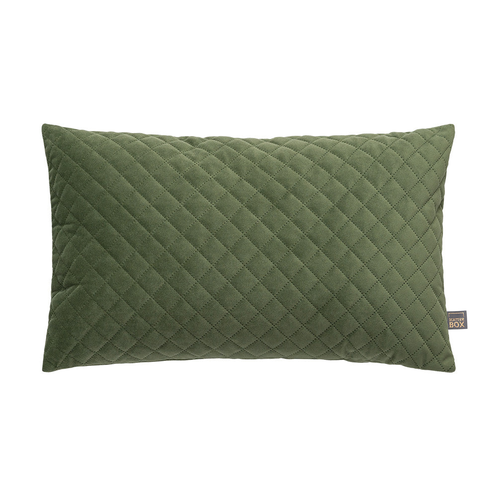 Scatter Box Earth Kind  Erin Diamond  Bolster Cushion, Earth Green