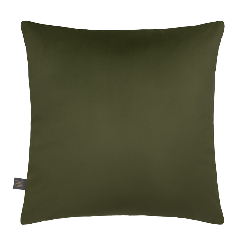 Scatter Box Earth Kind Erin Diamond Cushion, Earth Green
