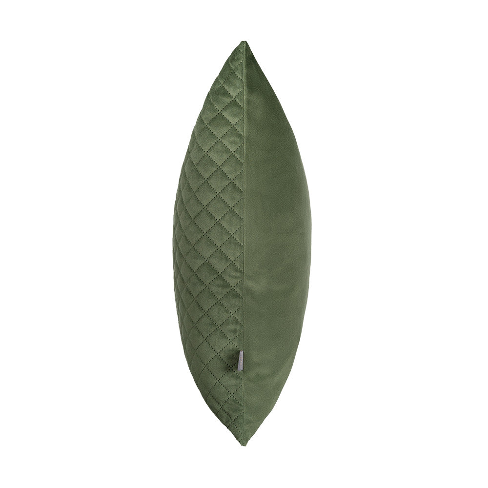Scatter Box Earth Kind  Erin Diamond Cushion, Earth Green