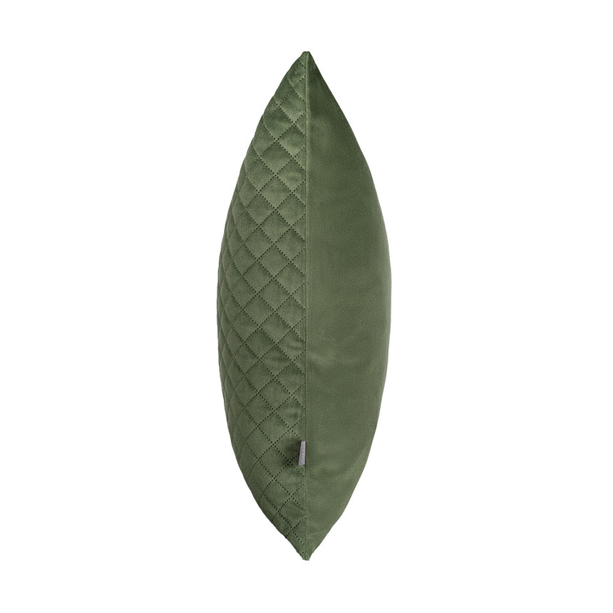Scatter Box Earth Kind Erin Diamond Cushion, Earth Green