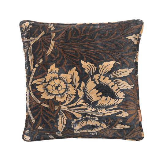 Cozy Living Sumptuous Flower Cushion  Cole Grey