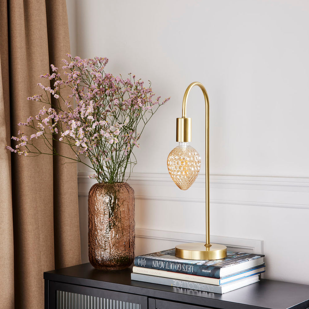 Bahne Interior Stained Glass Vase, Rose