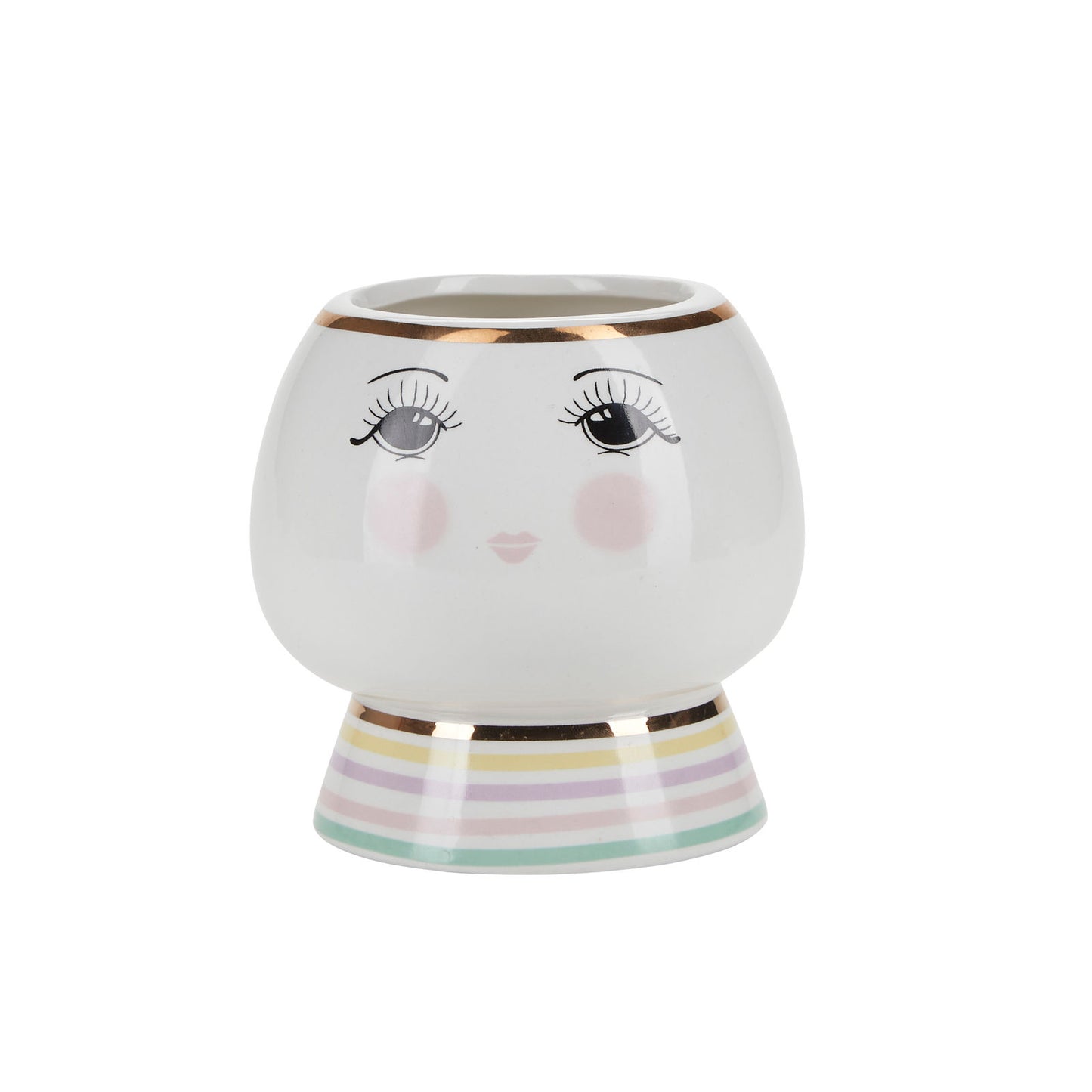 Miss Etoile Ceramic Flower Pot Open Eyes