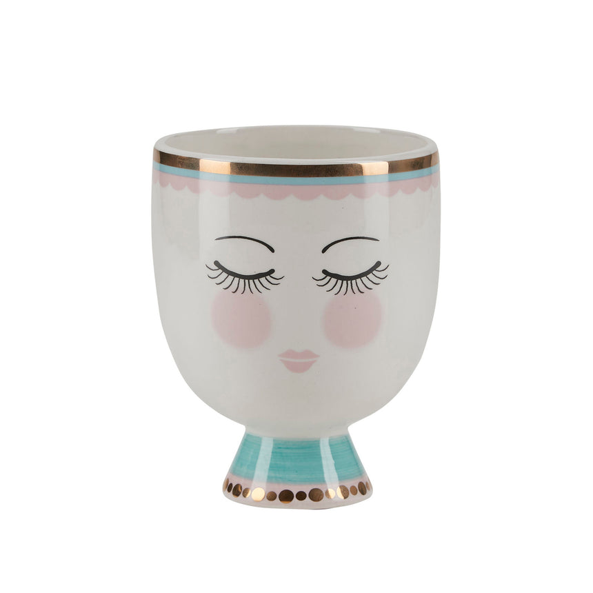 Miss Etoile Ceramic Flower Pot Pastel Stripes