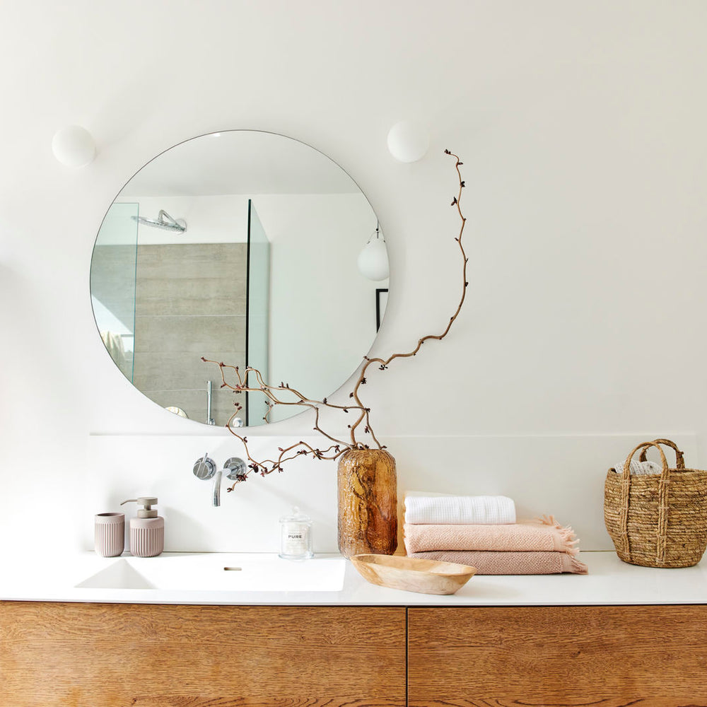 Bahne Interior Stained Glass Vase, Rose