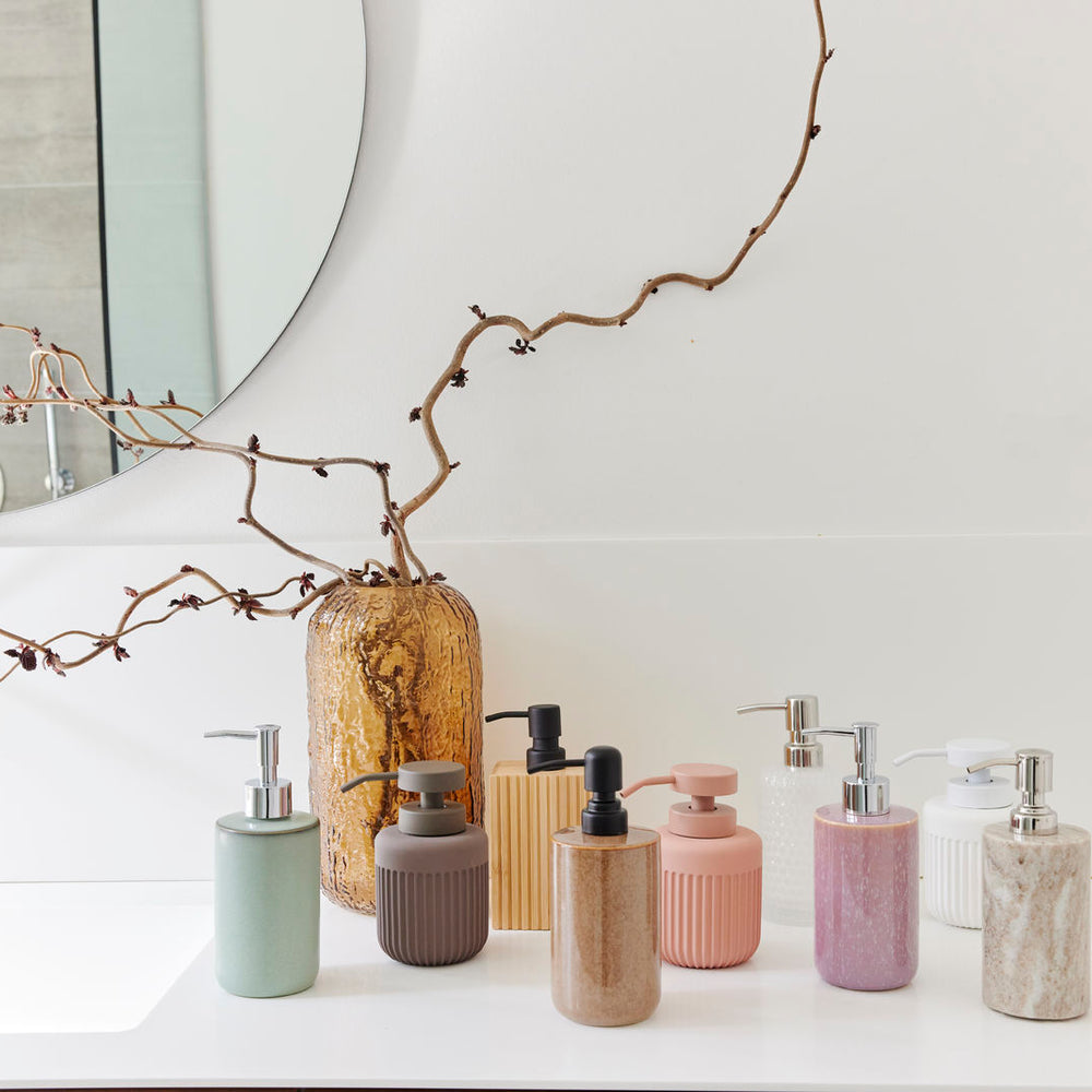 Bahne Interior Stained Glass Vase, Rose