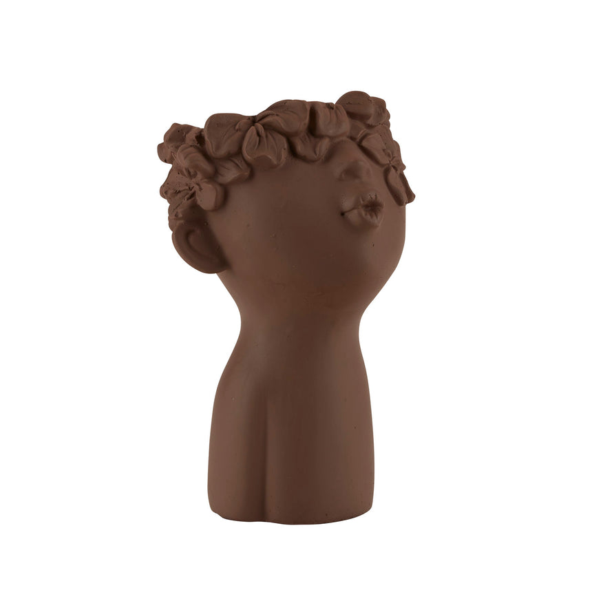 Bahne Cement Planter Lady Kiss, Brown