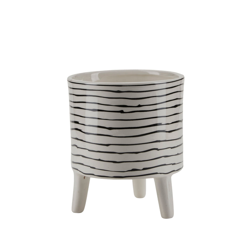 Bahne Ceramic Planter Stripes