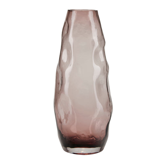 Bahne interior Mouth Blown Glass Vase, Rose