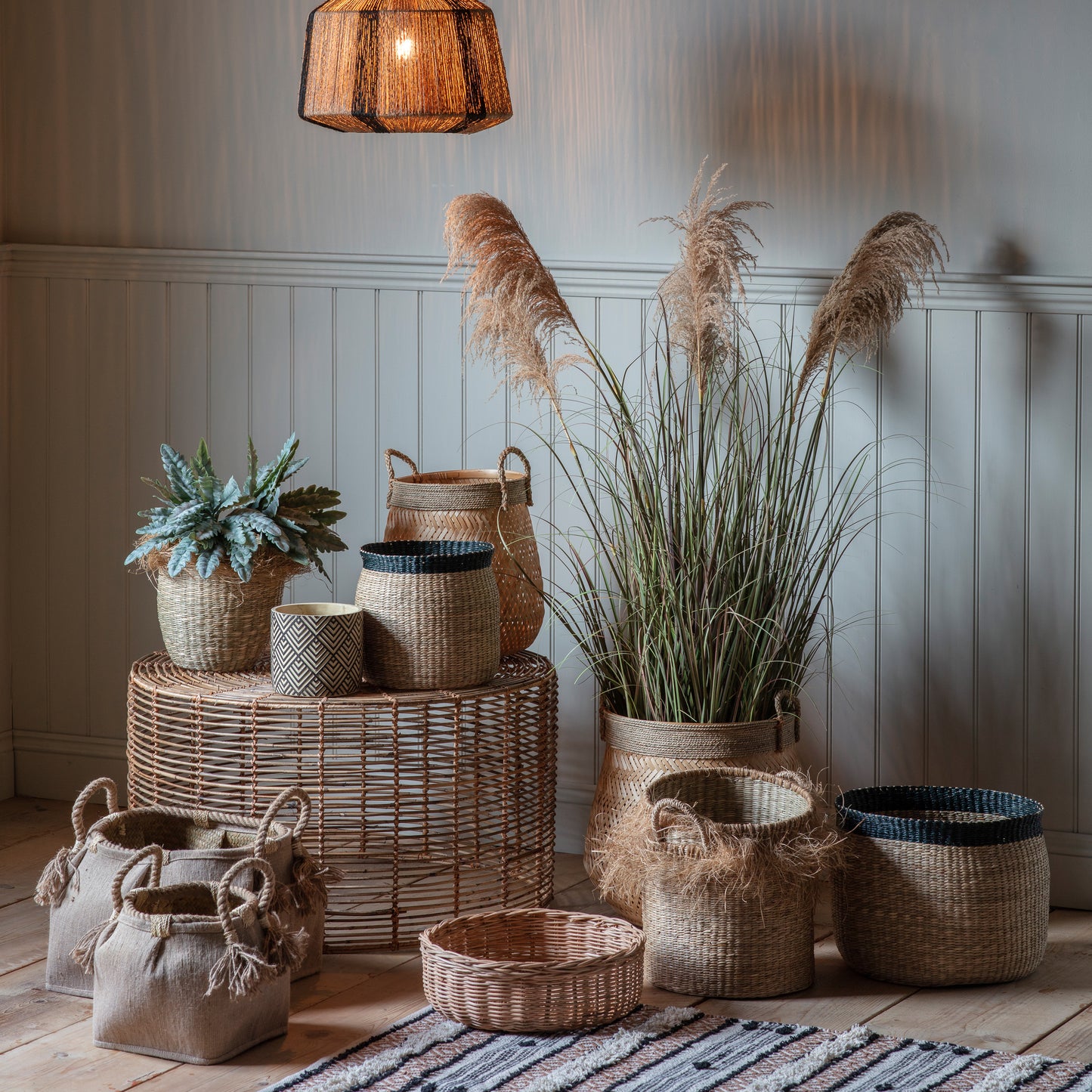Basso Seagrass Basket Natural