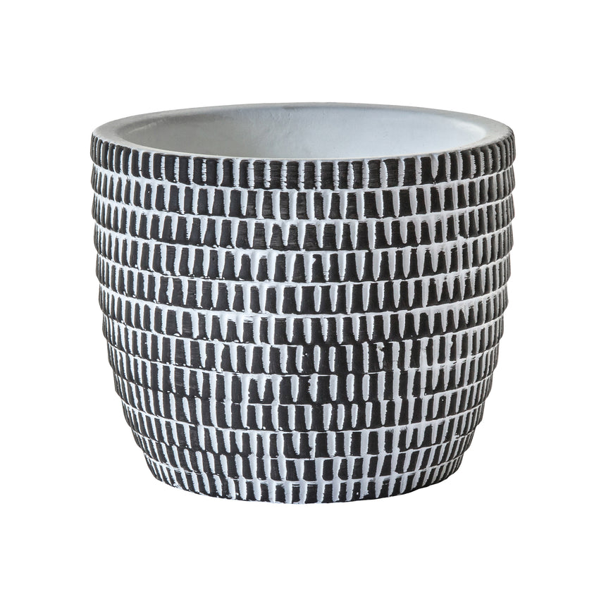 Doura Plant Pot Black/ White