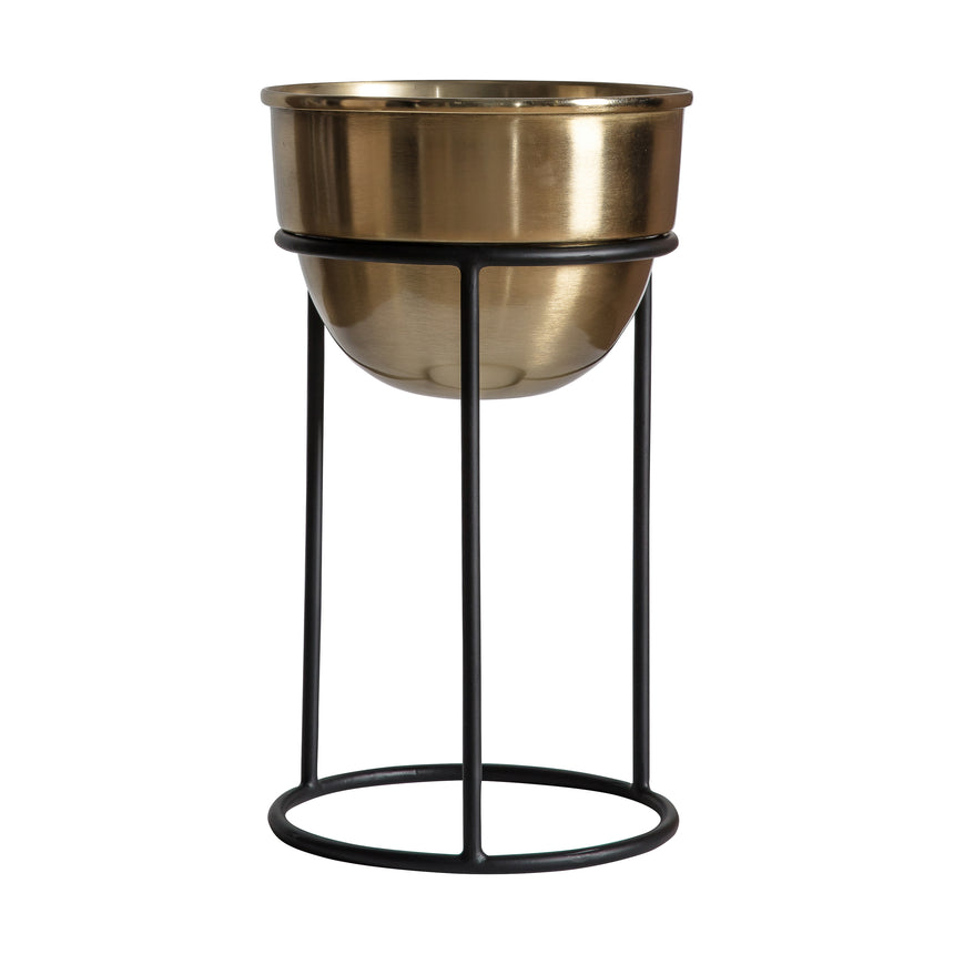 Houma Brass Planter