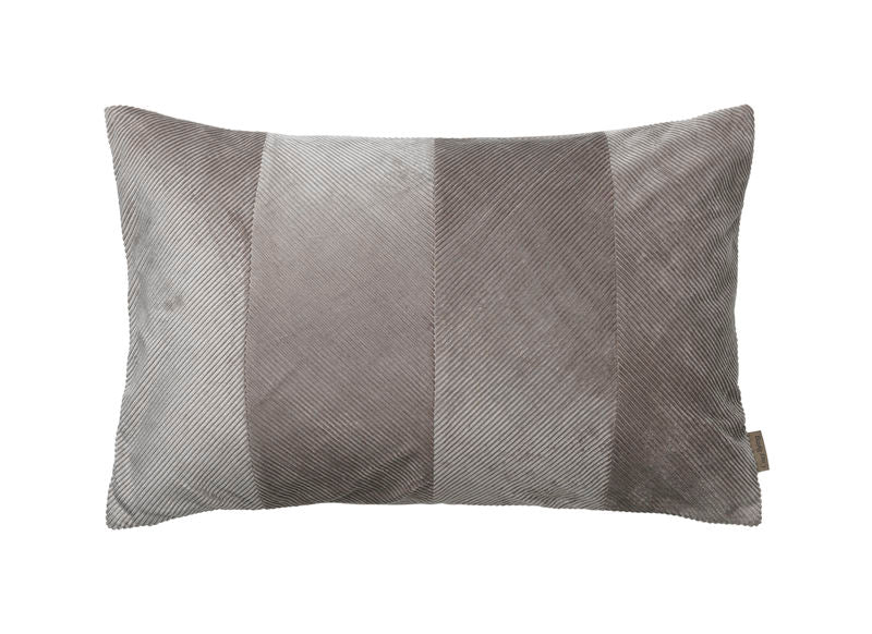 Cozy Living Corduroy Herringbone Cushion- MUD