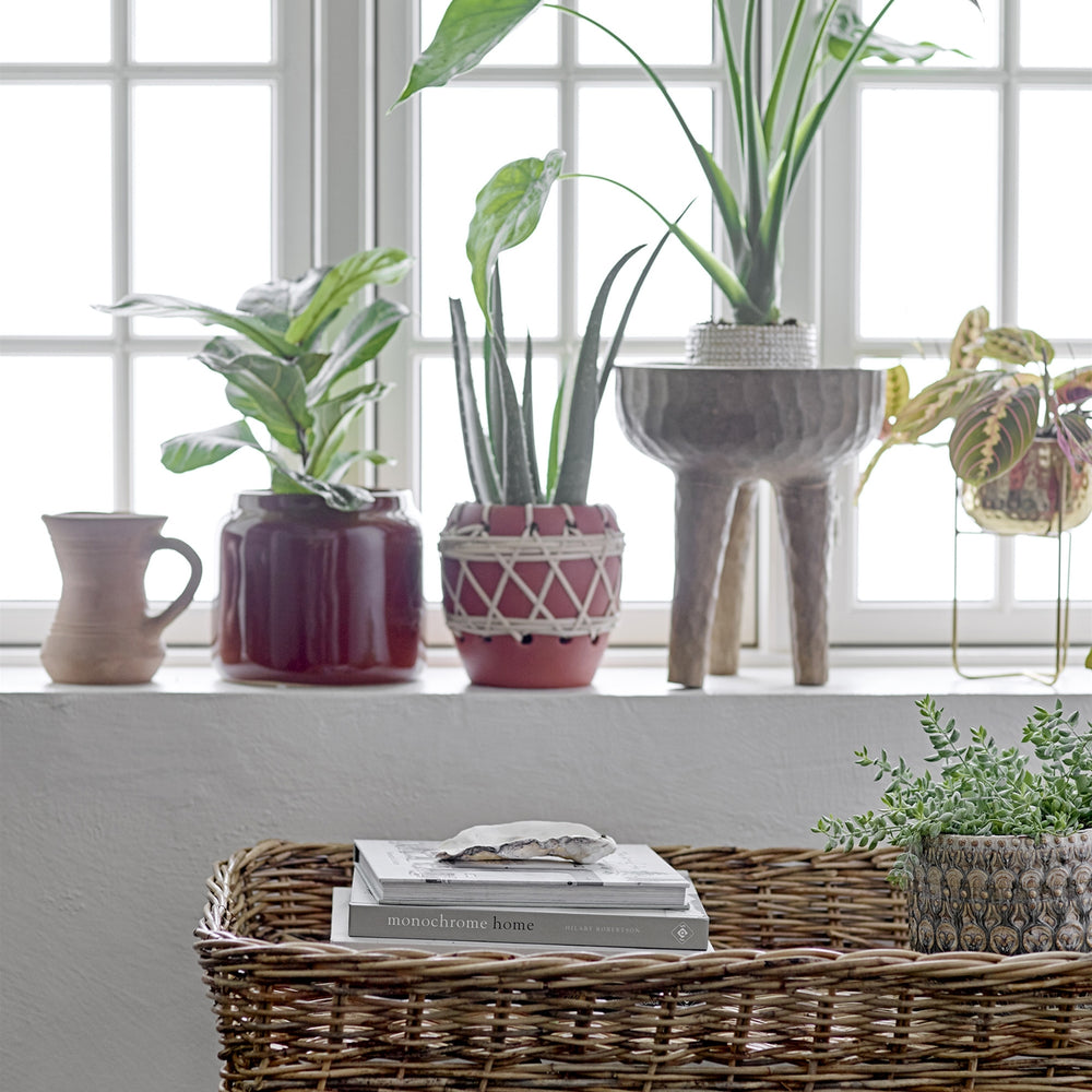 Bloomingville  Flower Pot On Stand  Gold