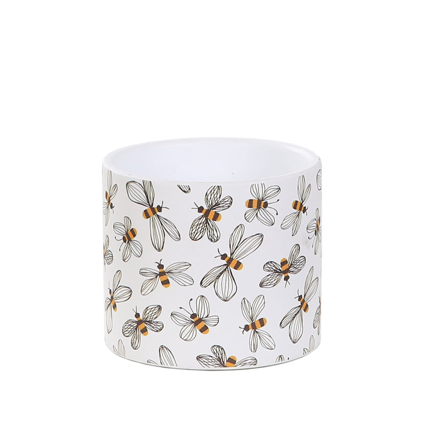 Ceramic Plant Pot, Bees