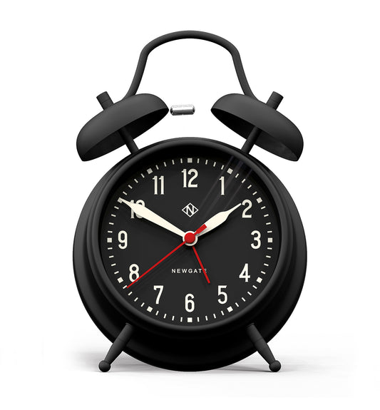 Newgate Manchester Alarm Clock ,Black On Black
