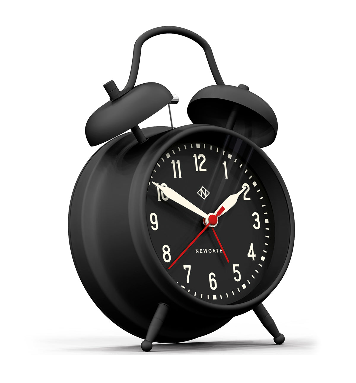 Newgate Manchester Alarm Clock ,Black On Black