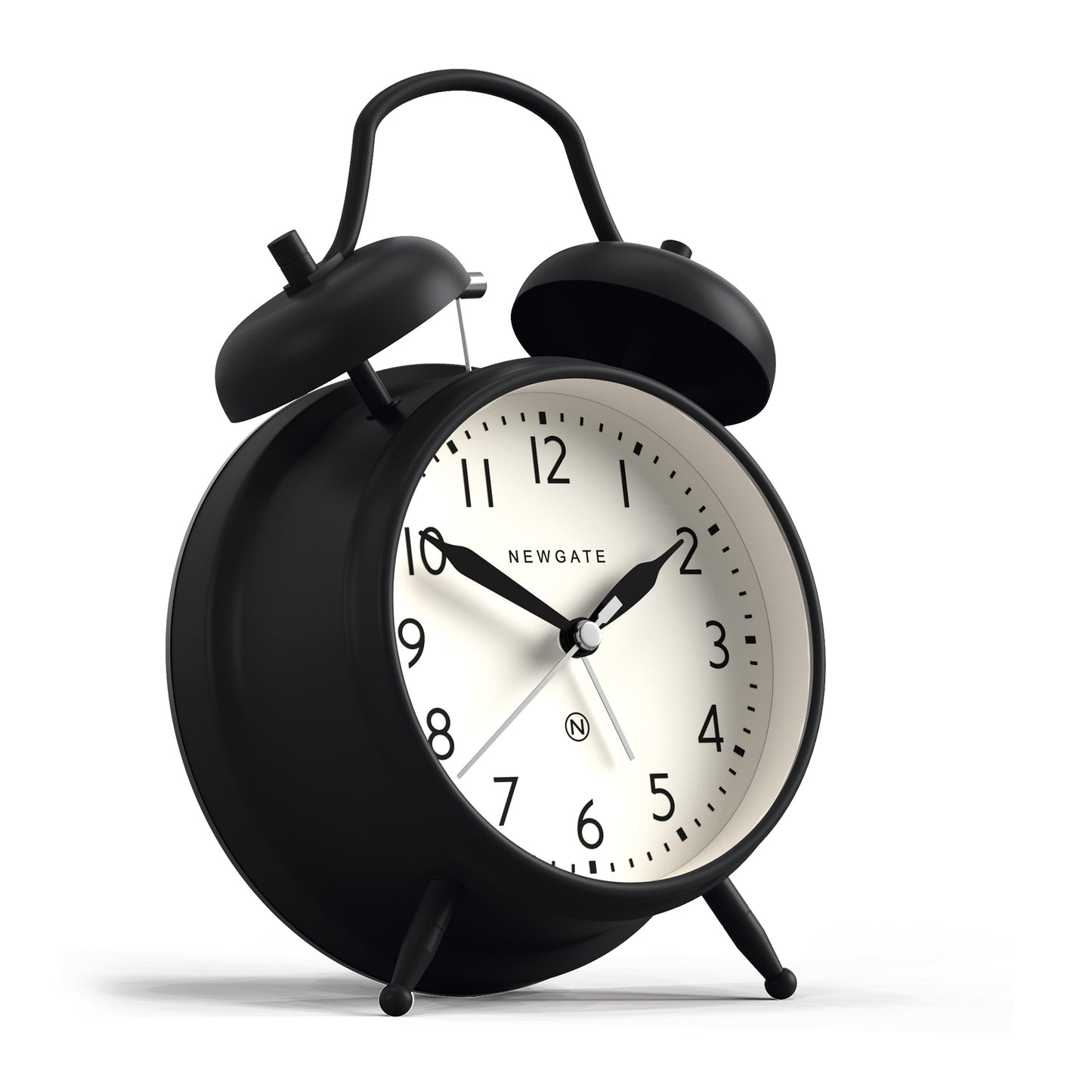 Newgate Covent Garden Alarm Clock, Matt Black