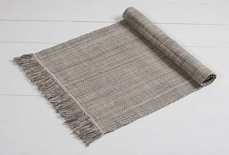 Walton & Co Chambray Cotton Rug Grey