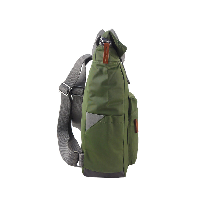 Roka London Canfield B Sustainable Nylon Rucksack, Avocado