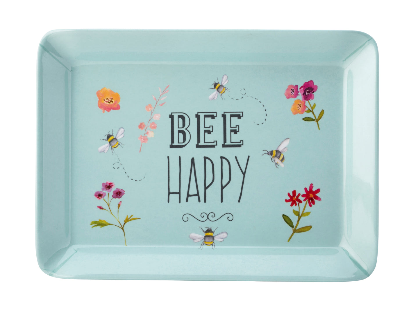 Bee Happy Melamine Mini Serving Tray
