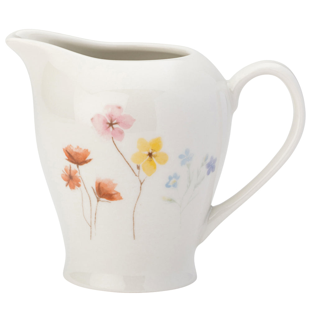 Pressed Flowers Porcelain Creamer
