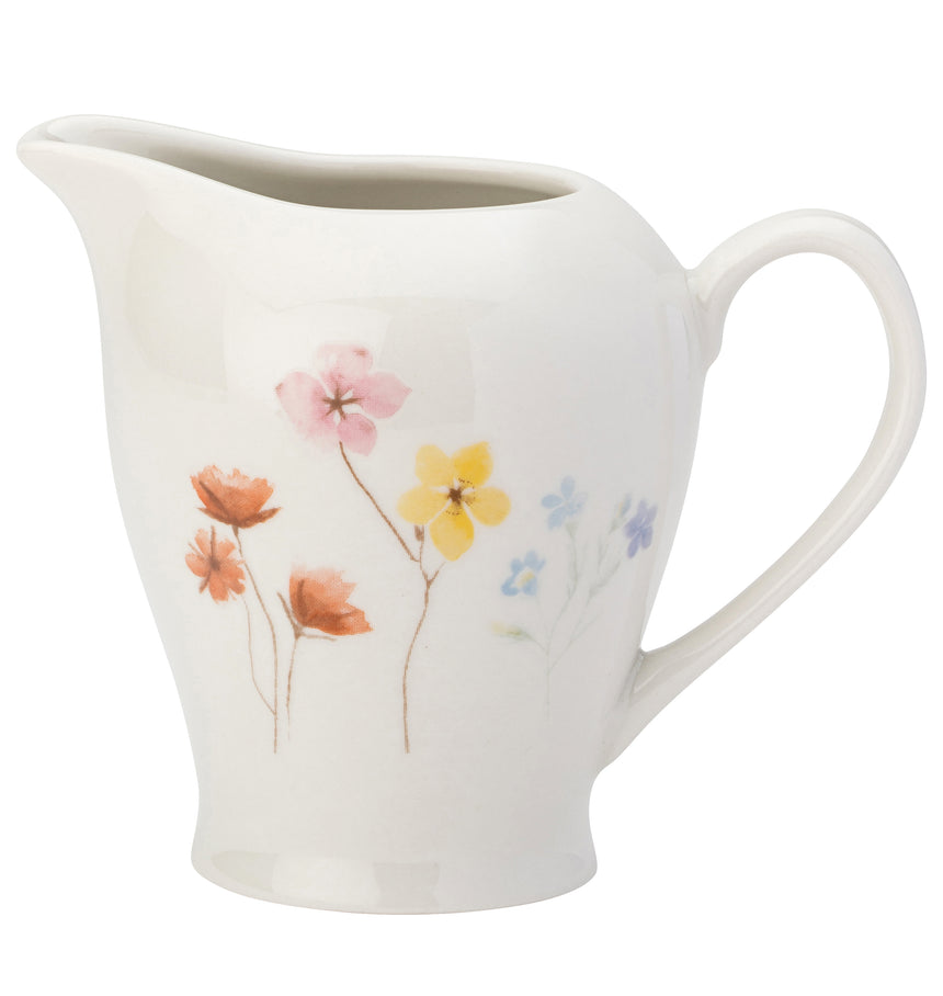 Pressed Flowers Porcelain Creamer