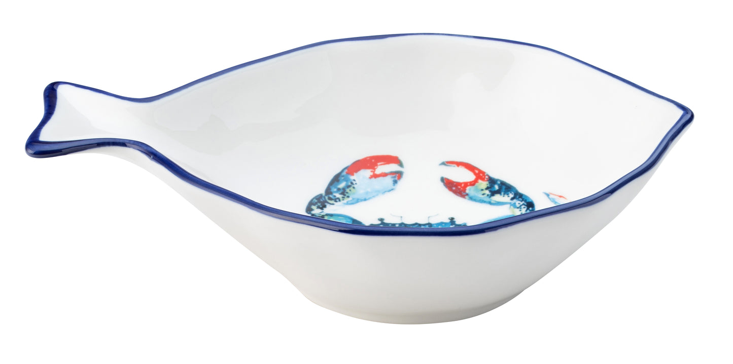 Dish Of The Day Porcelain Serving Bowl Crab ( medium )