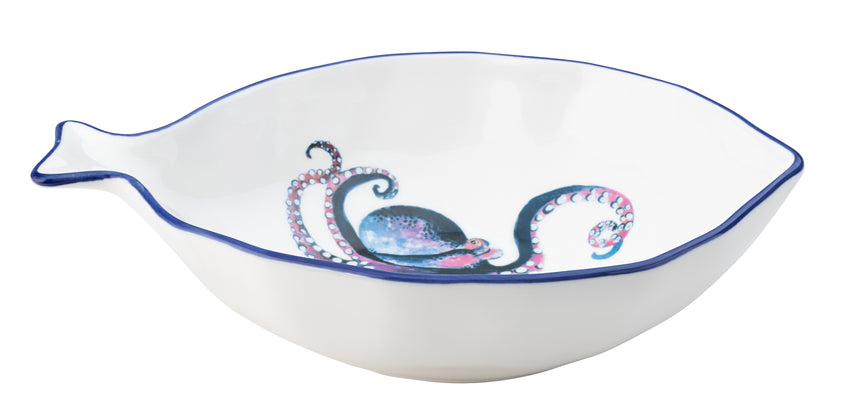 Dish Of The Day Porcelain Serving Bowl, Octopus ( Large )