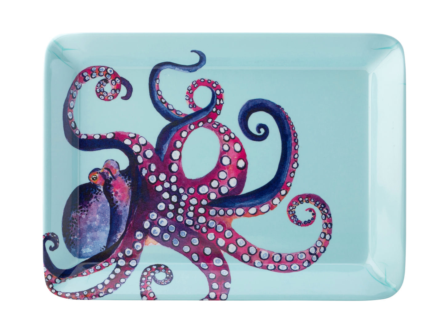 Dish Of The Day Melamine Mini Serving Tray, Octopus