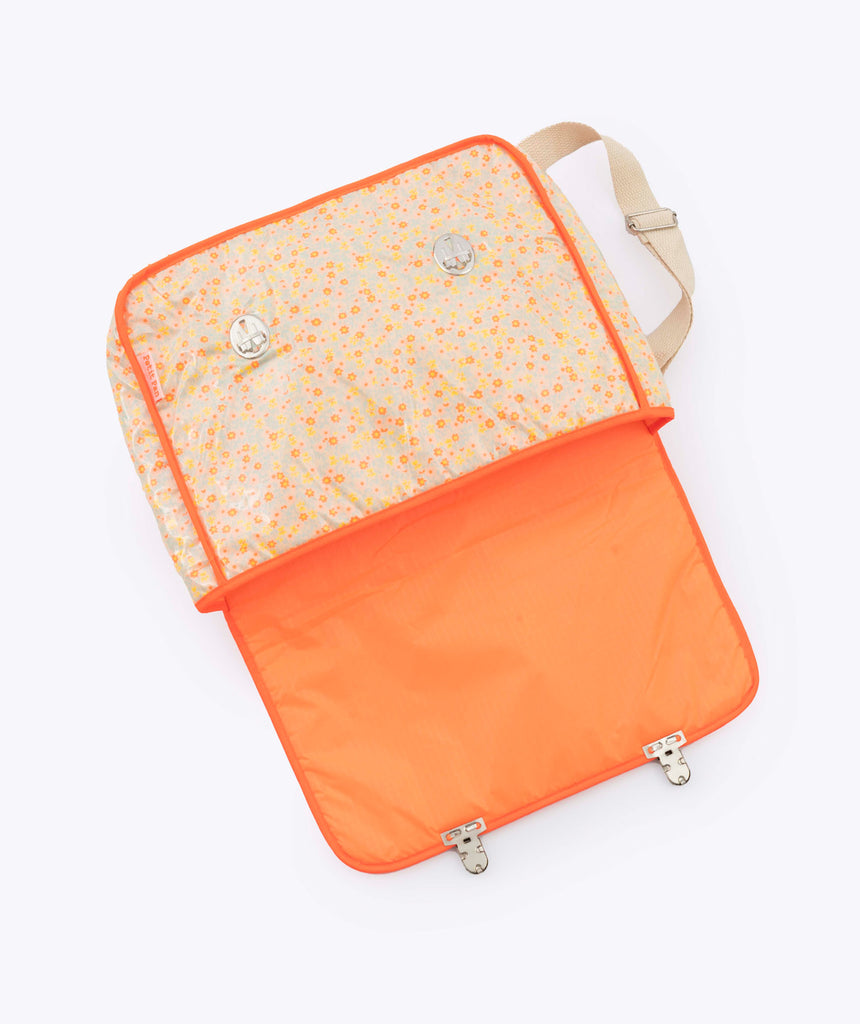 Petit pan kiko Satchel Backpack, Flower Power