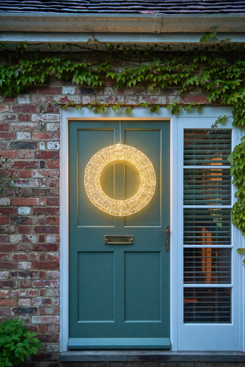 Galaxy LED Wreath, Silver