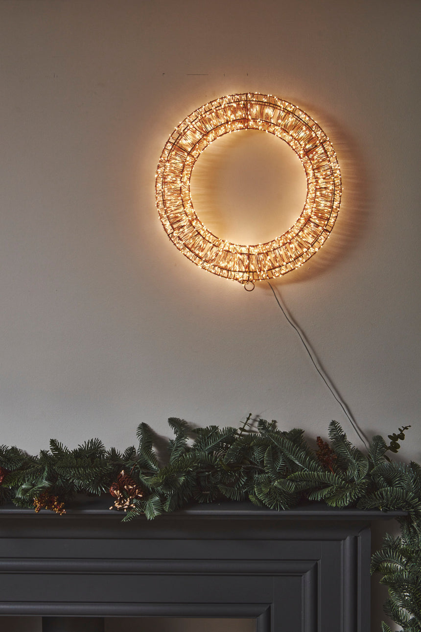 Galaxy LED Wreath, Copper