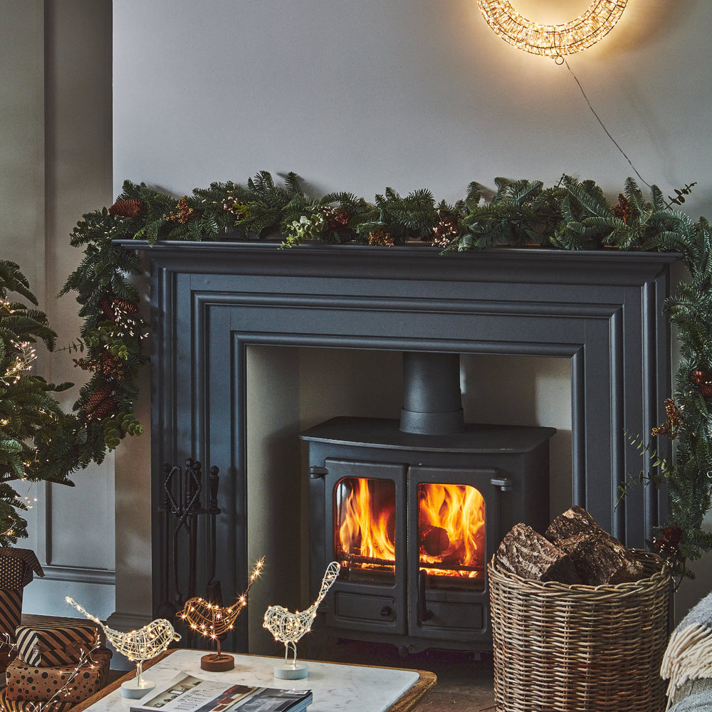 Galaxy LED Wreath, Silver