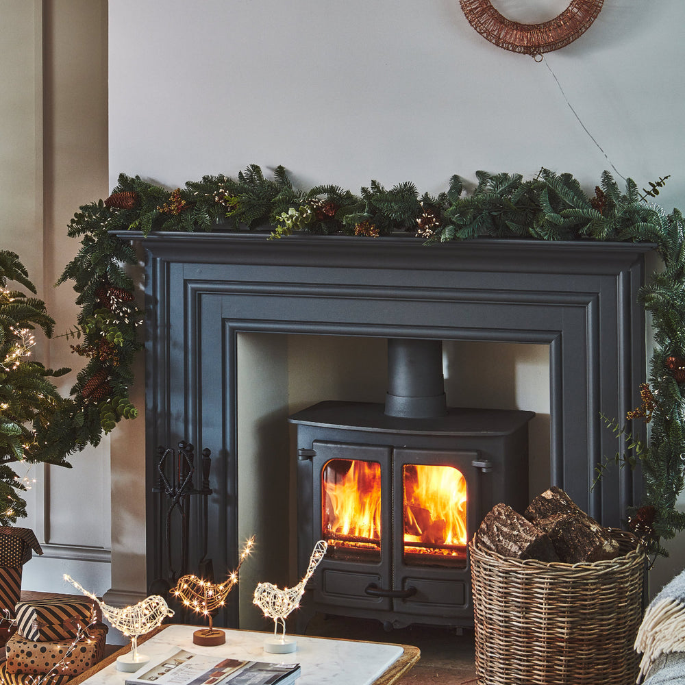 Galaxy LED Wreath, Silver