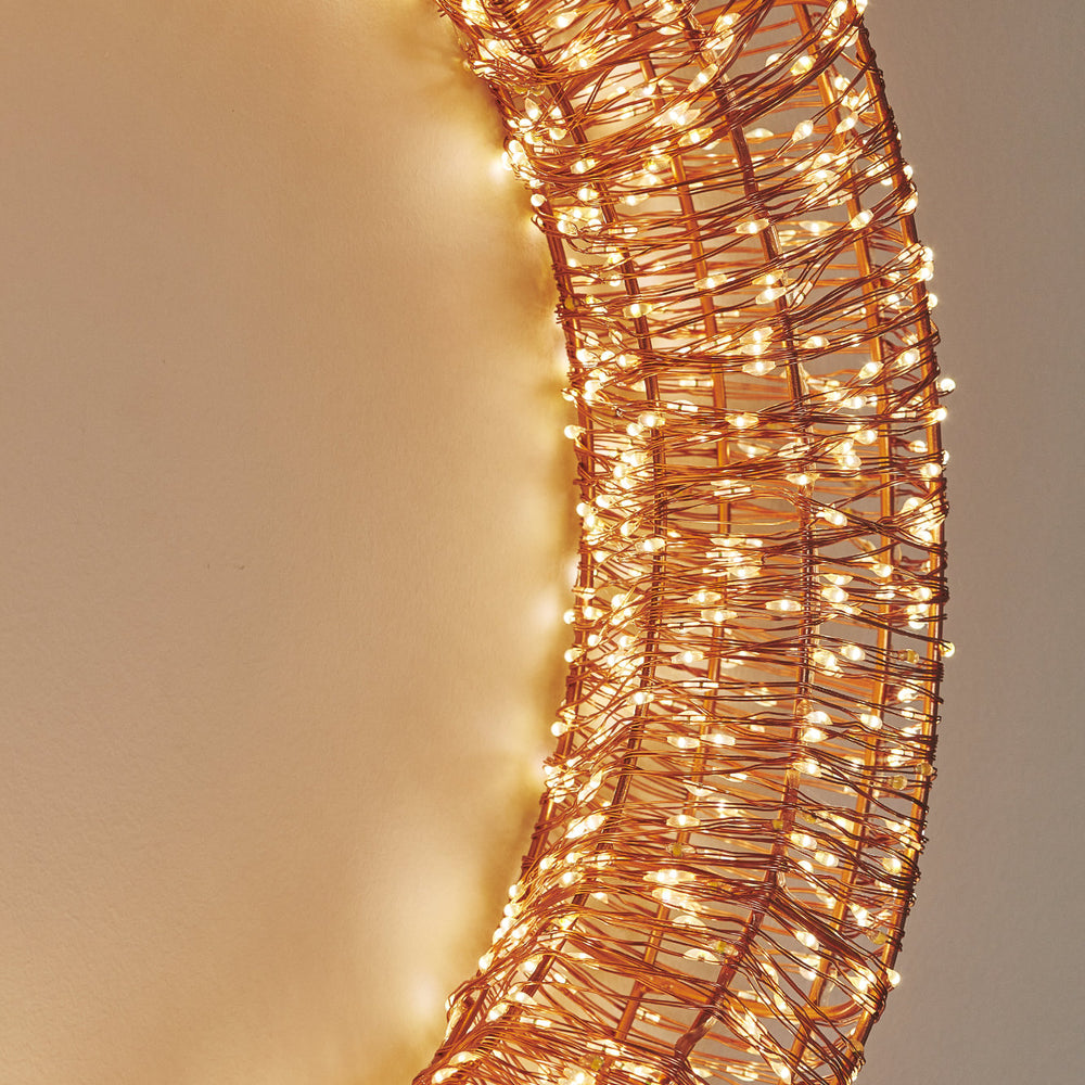 Galaxy LED Wreath, Silver