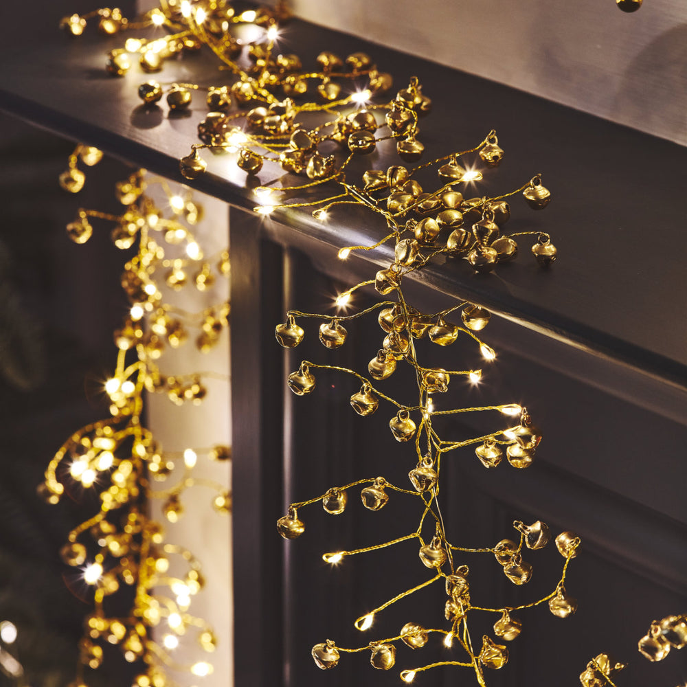 Golden Bells LED Fairy Lights (Battery Powered)