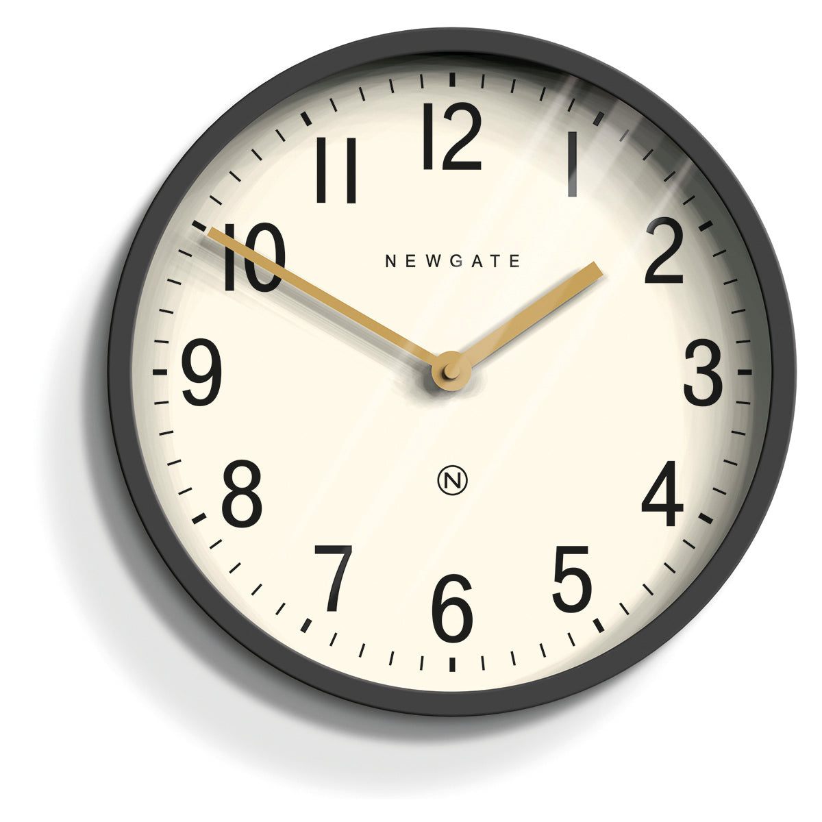 Newgate Master Edwards Wall Clock, Blizzard Grey