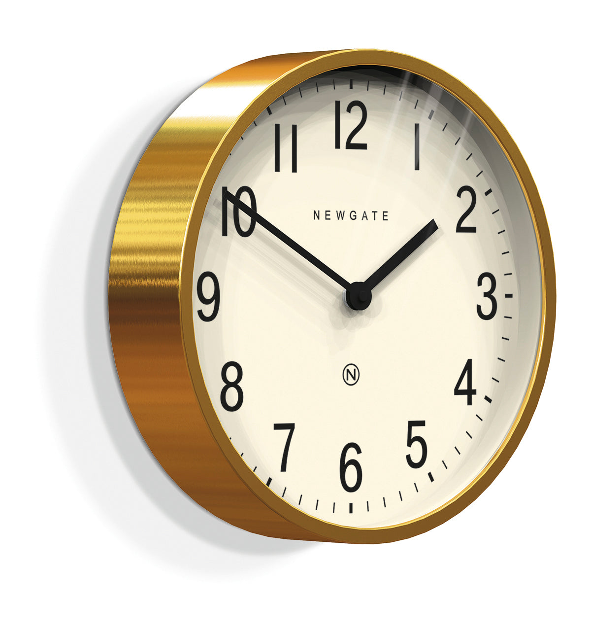 Newgate Master Edwards Wall Clock, Radial Brass