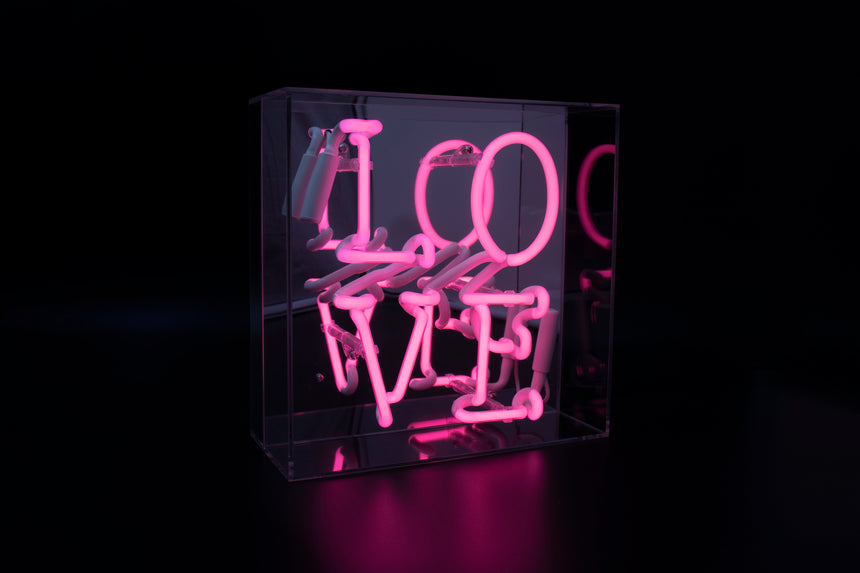 Locomocean Neon Box Sign, Love