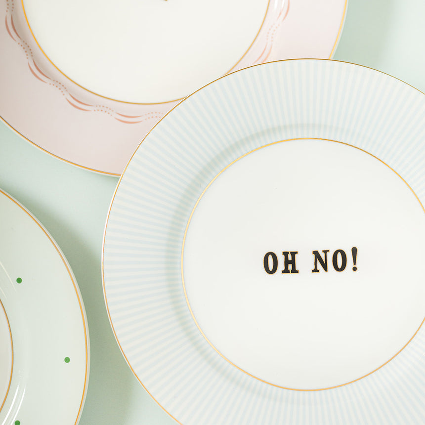 Yvonne Ellen Slogan Side Plates (Set Of 4)