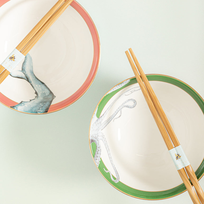 Yvonne Ellen Soup Bowls & Chopsticks (Set Of 2)