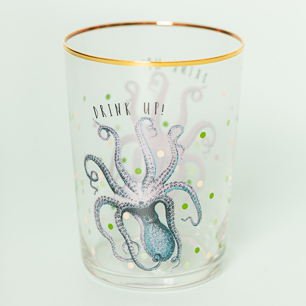 Yvonne Ellen Hi Ball Glass, Octopus