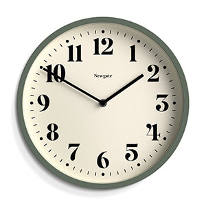 Newgate Number Four Wall Clock, Asparagus Green