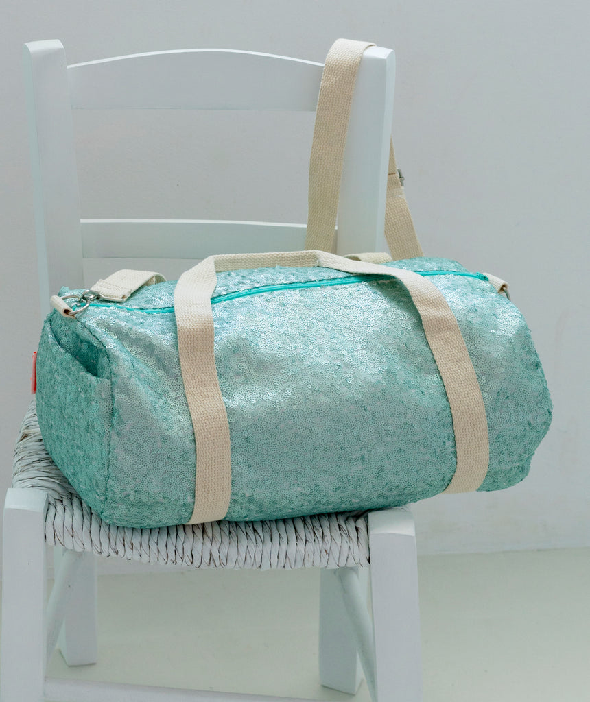 Petit Pan Duffel Bag, Blue Squin
